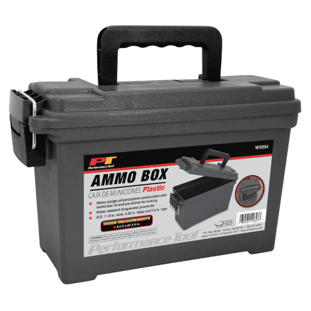 Performance Tool W5993 .50 Caliber Metal Waterproof Ammunition Box